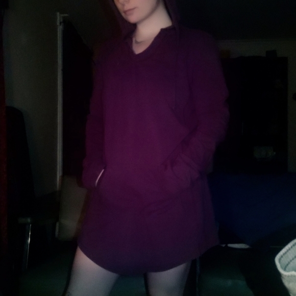 Purple tunic hoodie - Picture 1 of 5